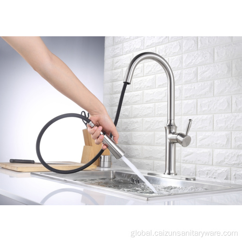 Black Kitchen Faucet Kitchen Tap With Pull Down Sprayer Manufactory